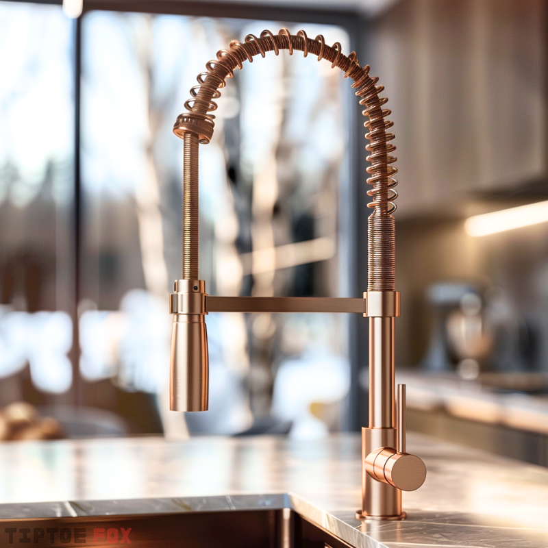 pull-down-copper-kitchen-faucet-with-towel-rack