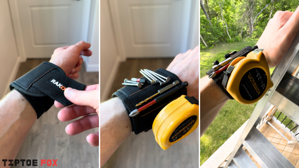 testing-magnetic-wristband-for-holding-screws