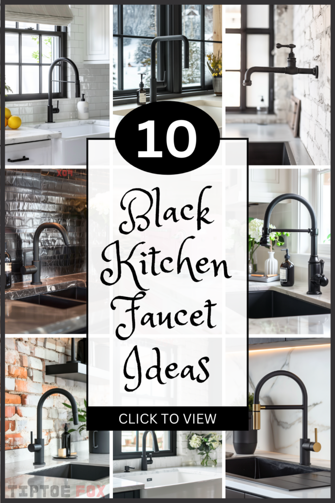 black kitchen faucet ideas