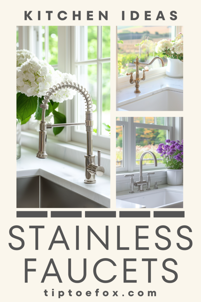 ideas for stainless steel kitchen faucets