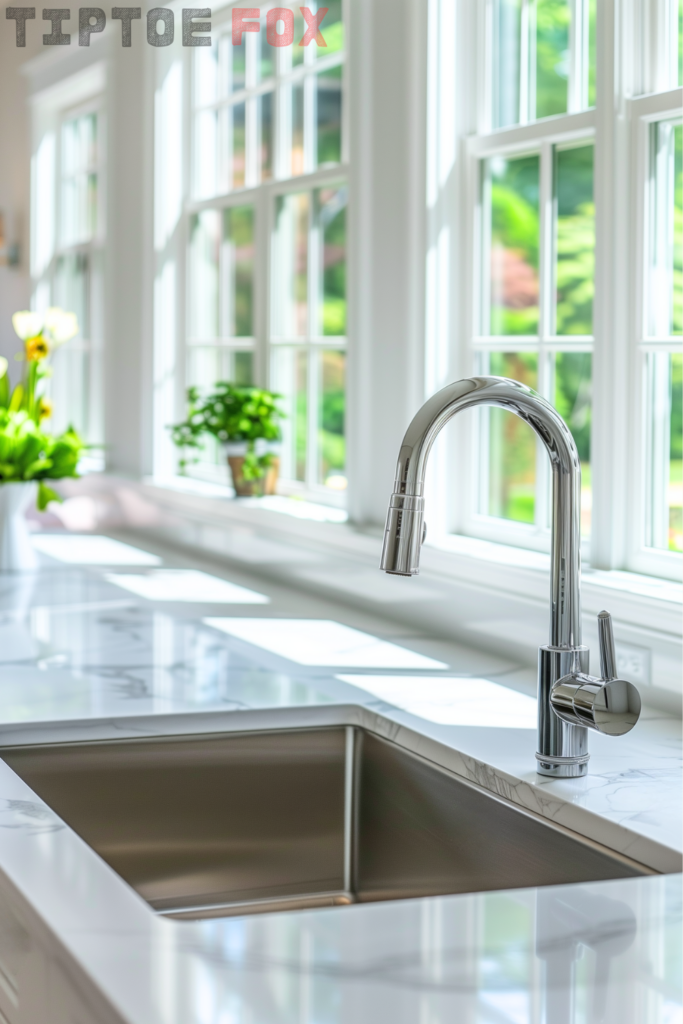 pull down sprayer kitchen faucet idea