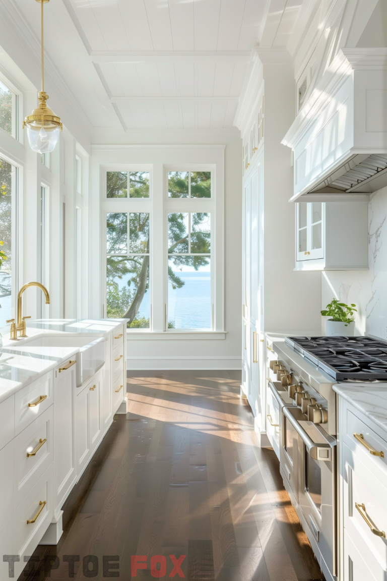 White Kitchen Ideas With Gold Hardware for a Clean & Sophisticated Look ...