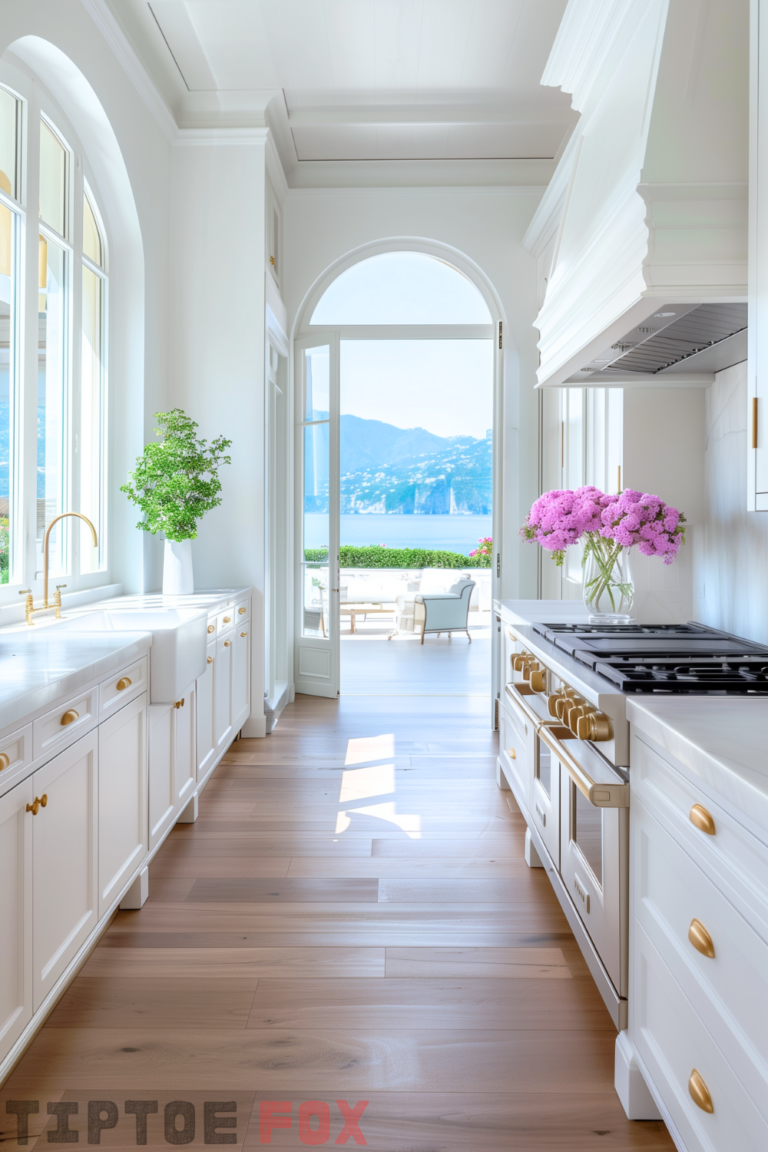 White Kitchen Ideas With Gold Hardware for a Clean & Sophisticated Look ...
