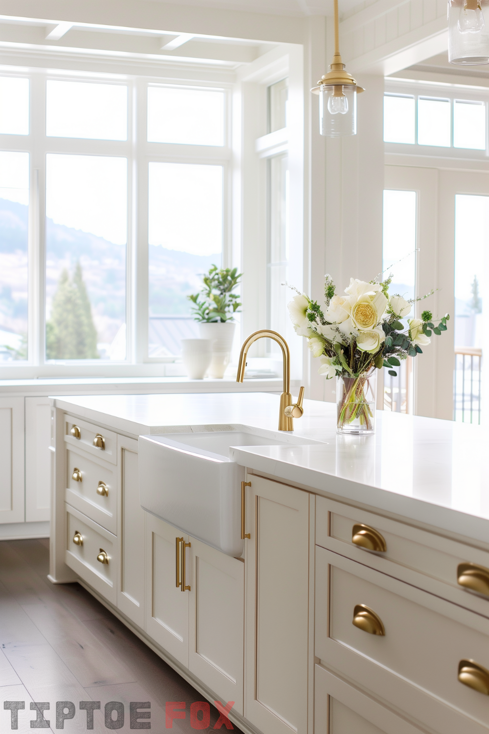White Kitchen Ideas With Gold Hardware for a Clean & Sophisticated Look ...