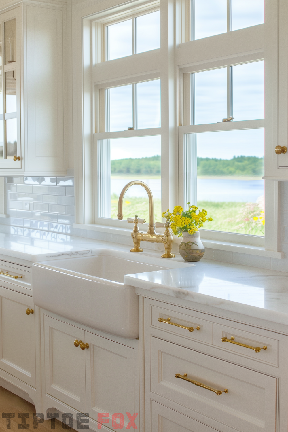 White Kitchen Ideas With Gold Hardware for a Clean & Sophisticated Look ...