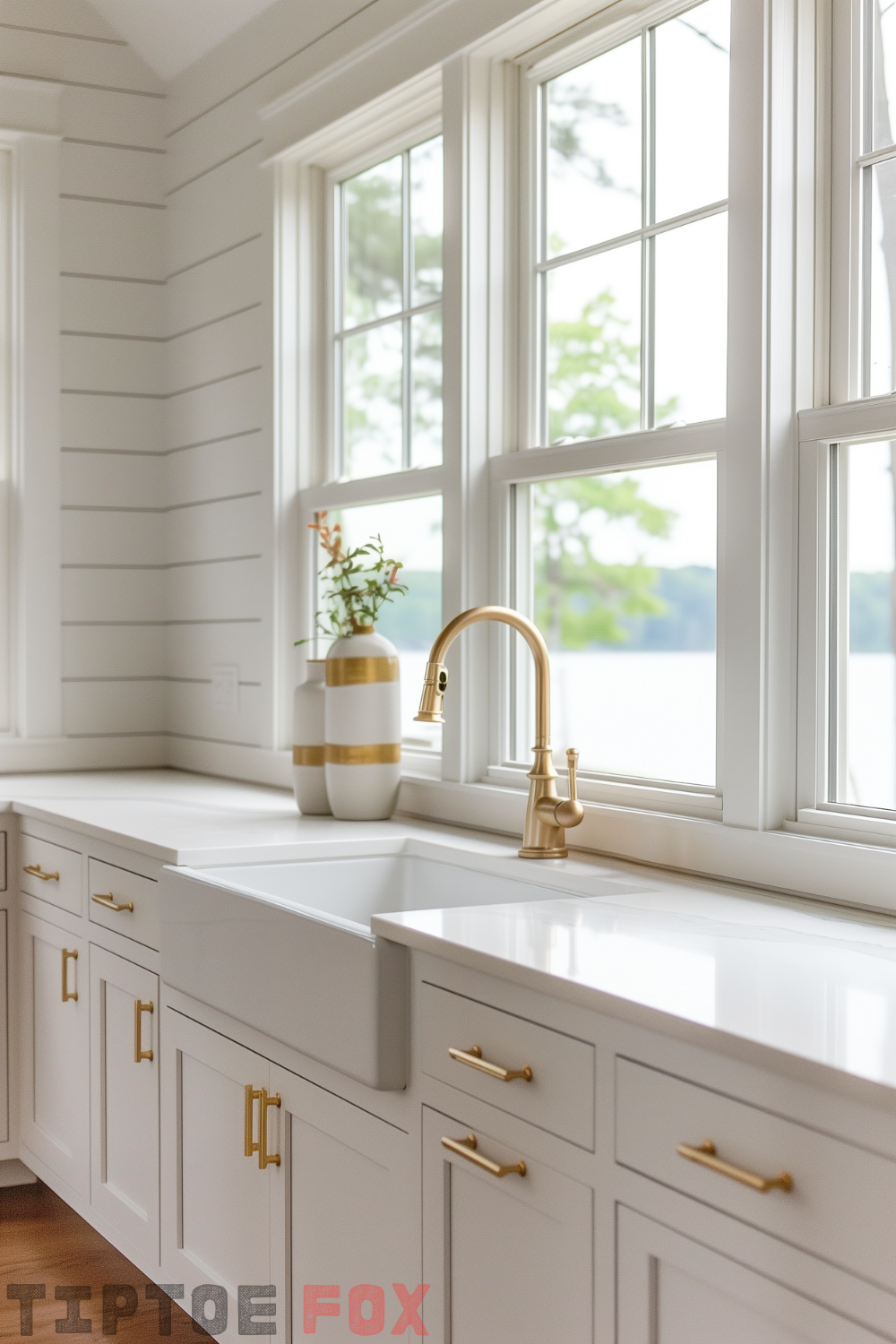 White Kitchen Ideas With Gold Hardware for a Clean & Sophisticated Look ...